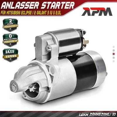 Starter Starter 1.2KW 10 Tooth For Mitsubishi FGC 4G33 4G52 Clark Caterpillar - Image 1 of 4