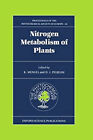 Nitrogen Metabolism of Plants Hardcover