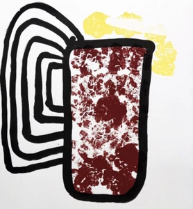 Serigrafía Wolfgang Rüppel 59x42 cm abstracto 148/160 firmado a mano 1994 - Imagen 1 de 5