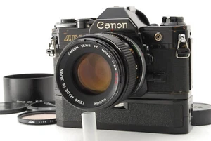 Meter Works [Exc+5] Canon AE-1 Black Film Camera FD 100mm f2.8 S.S.C. From JAPAN - Picture 1 of 20