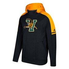 Vermont Catamounts NCAA Adidas Men's Black Game Built Sideline Player Hoodie