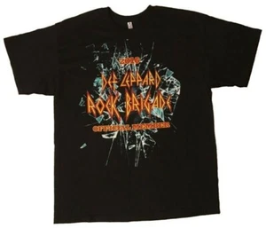 2016 DEF LEPPARD ROCK BRIGADE OFFICIAL MEMBER CONCERT BLACK T-SHIRT LARGE - Picture 1 of 1
