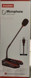 Gaming Aokeo USB Desktop Microphone for PC, Laptop, Mac, professional desktop - Picture 1 of 3