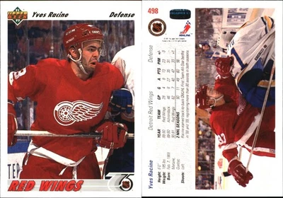 1991-92 Upper Deck - Yves Racine #498 - Image 1 of 2