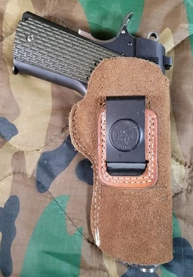 Desantis 1911 5 In Right-hand Iwb Brown Leather Holster - Image 1 of 4