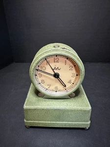 Antique Colibri alarm Clock/ Music Box.Rare Color /Keeps Time/Alarm Works 1920’s - Picture 1 of 9
