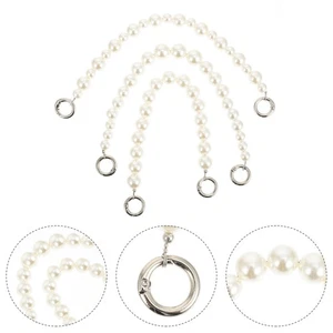 3 Piezas Cadena Teléfono Móvil Teléfono Colgante Cadena Bolsa Decorativa Perla Teléfono Decoración - Imagen 1 de 12