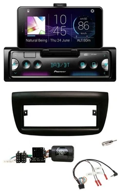 Pioneer USB Lenkrad Bluetooth DAB Autoradio für Fiat Doblo 2012-2015 schwarz - Bild 1 von 4