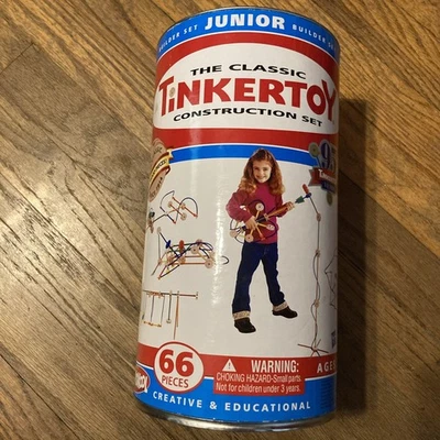 Fisher Price TinkerToy Jr VintageConstruction Builder Set  66. pieces - Image 1 of 3