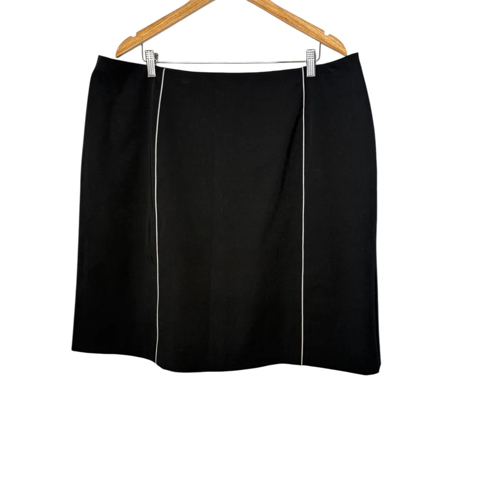 Apostrophe Woman Black Pencil Skirt Plus Size 20W Career Office Lined - Image 1 of 4