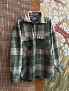 Vintage Swanndri Wool Plaid Bush Shirt Jacket Shaket Size L Made In New Zealand - Picture 1 of 11