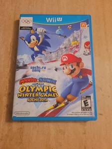 SIN JUEGO Mario & Sonic at the Sochi 2014 Juegos Olímpicos Nintendo Wii U Estuche Manual - Imagen 1 de 4