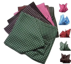 Ascot Hombre Pañuelo de Seda Estampado Cashe Lunares Blanco Varios Colores - Imagen 1 de 16