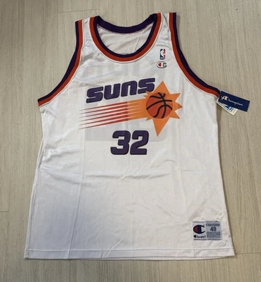 Nueva con etiquetas Camiseta Campeón Jason Kidd Años 90 48 Blanca Phoenix Suns Barkley Chambers NBA Foto 1 de 4