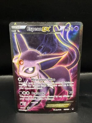 Pokemon TCG Espeon EX Holo Full Art Ultra Rare Card 117/122 XY Breakpoint - Image 1 of 4
