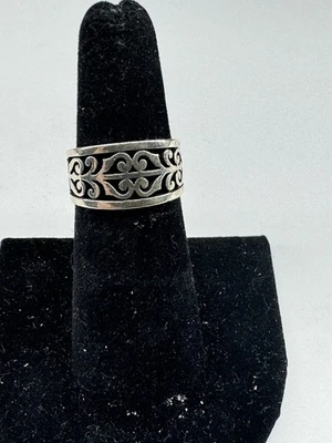 JAMES AVERY RETIRED 925 STERLING SILVER ADOREE BAND RING SIZE 6 - Image 1 of 4