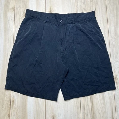 Шорты мужские Bobby Chan шелк хлопок 38W 9 дюймов черные - Изображение 1 из 4