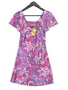 Warehouse Women's Midi Dress UK 8 Purple Viscose with Elastane T-Shirt Dress - Picture 1 of 6