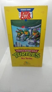 Sky Turtles (VHS) TEENAGE MUTANT NINJA TURTLES Vintage Burger King Kids Club - Picture 1 of 5