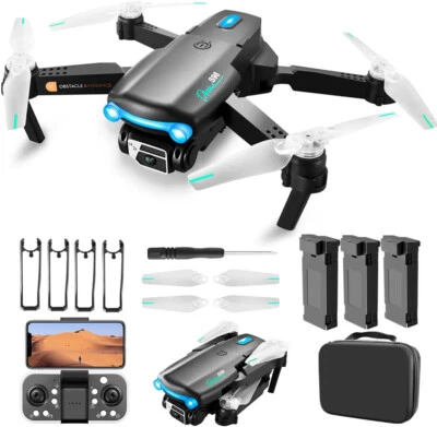 Drone with Camera for Adults Kids Beginners Mini FPV Drones 4K HD Dual Camera - Image 1 of 4