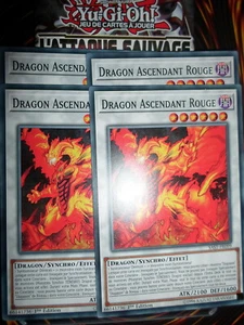 YU-GI-OH! COM DRAGON ASCENDANT ROUGE PLAYSET (LOT DE 4) SAST-FR099 NEUF ED1 FR - Picture 1 of 1
