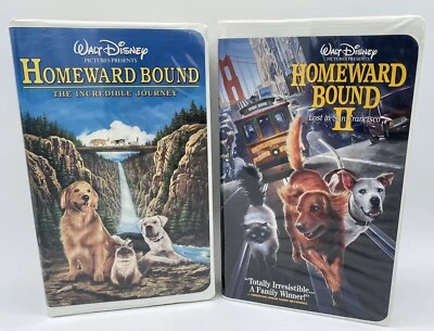 Homeward Bound 1  and Homeward Bound 2 -VHS 2 Videos In Clamshell *See Pictures* Foto 1 de 4