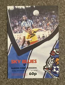 Coventry City vs QPR Programme, 20/4/1987, Excellent Condition - Picture 1 of 2