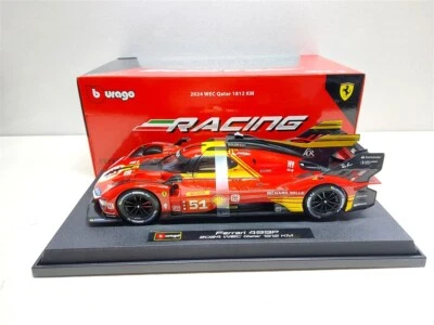 Ferrari 499P WEC Hyper Car GP Qatar 1812 km del 2024 #51 - 1/18 Burago - Immagine 1 di 4