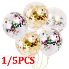12 pouces ballon à confettis multicolores feuille mariage fête épaississement ballons poire