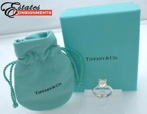 Anillo de plata Tiffany & Co Paloma Picasso cristal cuarzo cabujón pila de azúcar - Imagen 1 de 8