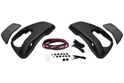 Kit de tapa de altavoz negro Hogtunes '14+ Rushmore Tour con bolsas duras de fábrica (HT LID-RM) Foto 1 de 3