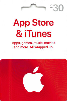 ITunes Gift Card UK £30 GBP British Apple App Store Code £30 Pound | BY EMAIL • 40.29£