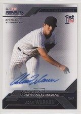 2009 TRISTAR Prospects Plus Auto /199 Adam Warren #57 Auto