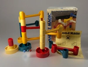 Marble Magic Maze Puzzle Vintage 1983 20+ Pieces, Instructions + Marbles - Picture 1 of 10
