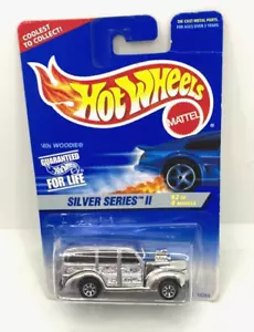 6834 HOT WHEELS CARTE US / SILVER SERIES II 1995 / #421 ' 40s WOODIE - Foto 1 di 1