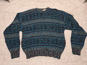 Vintage Jhane Barnes M Sweater Coogi Sopranos Pullover Wool Blend NWT FLAWS - Picture 1 of 12