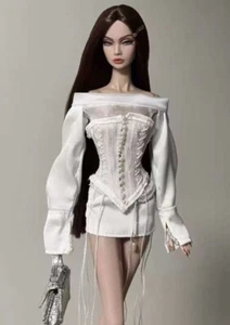 New Miniature Doll Dress fit 1/6 Scale Fashion Royalty FR Handmade Doll Clothes - Picture 1 of 7