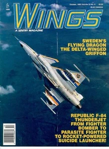 WINGS V23 N5 SWEDISH SAAB JAS39 GRIFFON FLYGVAPNET_REPUBLIC F-84 THUNDERJET USAF - Picture 1 of 1