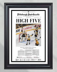 2017 Pittsburgh Penguins Stanley Cup Framed Newspaper - Picture 1 of 11