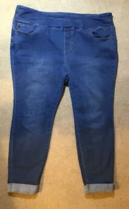 Belle by Kim Gravel (QVC) Petite TripleLuxe Denim Jegging. Medium Wash, Sz. 20W - Picture 1 of 4