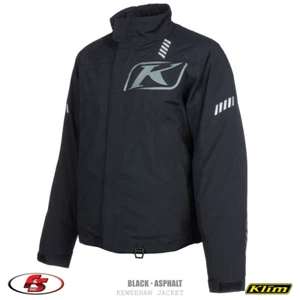 NEW KLIM Keweenaw Gore-tex Jacket: Black-Asphalt MD LG 2X 3X Snowmobile - Picture 1 of 6
