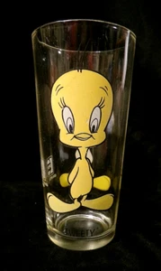 VINTAGE 1973 TWEETY BIRD GLASS - PEPSI COLLECTOR SERIES - WARNER BROS. - 12 oz. - Picture 1 of 5