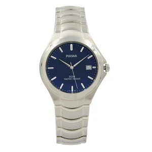 Pulsar Edelstahl blaues Zifferblatt 36 mm Herren Quarzuhr PG8071X - Bild 1 von 1