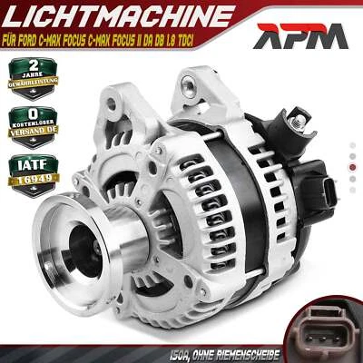 Alternatore Generatore 150A 12V Per Ford C-Max Focus C-Max Focus II DA DB 1.8L - Immagine 1 di 4