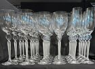 28 pcs Mikasa Crystal glasses "Moonlight Frost" water wine champagne $3.53ea