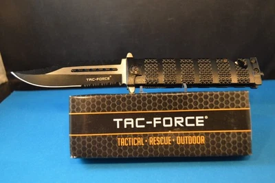 CUCHILLO PLEGABLE TAC-FORCE FIGHTING - SURVIVAL Cool PRIMAVERA - ¡Cuchillos asistidos NUEVO! Foto 1 de 4