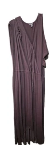 Cato Cold Shoulder V Neck Dress Womens Size 22/ 24W Plus Size Pullover Long Stre - Picture 1 of 8