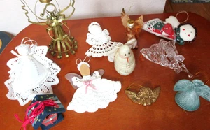 Box of Angel Ornaments Various Sizes Styles Colors Christmas Ready - Picture 1 of 4