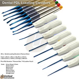 Dental PDL Luxating Elevators Implant Extracting Surgical Instruments Titanium - Picture 1 of 18
