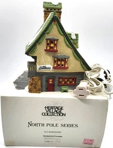 1990 Department 56 ELF BUNKHOUSE Polo Norte #56014 Edificio 2 de NP Set - Imagen 1 de 14
